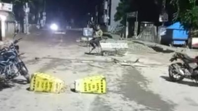 রাতে ফাঁকা গোপালগঞ্জ।