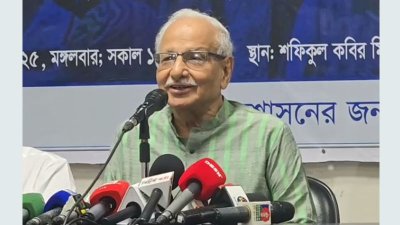 কথা বলছেন সুজন সম্পাদক বদিউল আলম মজুমদার