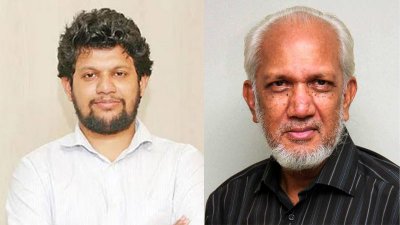 তথ্য ও সম্প্রচার উপদেষ্টা মো. মাহফুজ আলম এবং সাংবাদিক আলমগীর মহিউদ্দিন