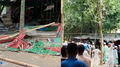 জুমার নামাজের পর কিছু মুসল্লি গিয়ে ওই খানকা শরিফে ভাঙচুর করেন
