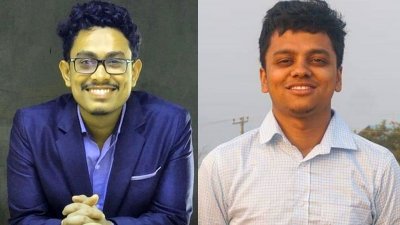 ঐক্যবদ্ধ শিক্ষার্থী জোটের ভিপি প্রার্থী সাদিম কায়েম ও জিএস প্রার্থী এস এম ফরহাদ
