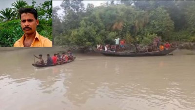 জেলের সন্ধানে তল্লাশি চালানো হচ্ছে। বাঁয়ে ওপরে (সুব্রত মণ্ডল)