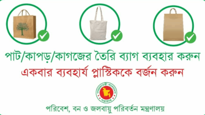 পরিবেশ মন্ত্রণালয় থেকে পাঠানো পোস্টার