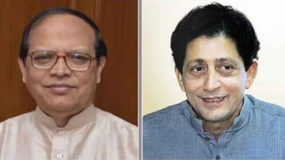 সাবেক গভর্নর আতিউর রহমান ও জনতা ব্যাংকের সাবেক চেয়ারম্যান আবুল বারাকাত (ছবি: সংগৃহীত)