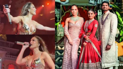 বিয়েতে গাইছেন জেনিফার, ছবি তুললেন বর-কনের সঙ্গে