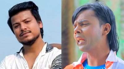 কামরুল ইসলাম রিয়াজ ওরফে ম্যাক্স অভি (বাঁয়ে) এবং আলোচিত কনটেন্ট ক্রিয়েটর আশরাফুল হোসেন আলম ওরফে হিরো আলম/কোলাজ