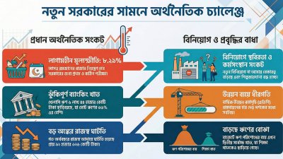 নতুন সরকারের সামনে অর্থনৈতিক চ্যালেঞ্জ