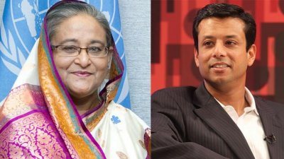 শেখ হাসিনা ও সজীব ওয়াজেদ জয়