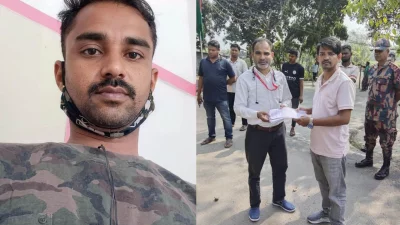 মারা যাওয়া খাইরুল ইসলাম, লাশ হস্তান্তরের সময় রেডিও চিলমারীর স্টেশন ম্যানেনেজার বশির আহমেদ উপস্থিত ছিলেন