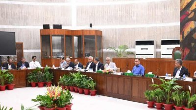 প্রধানমন্ত্রী তারেক রহমানের নেতৃত্বে চলছে মন্ত্রিপরিষদের বৈঠক। ছবি: সংগৃহীত
