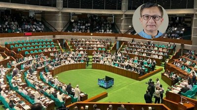 সংসদে কথা বলেন বাণিজ্যমন্ত্রী খন্দকার আবদুল মুক্তাদীর