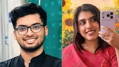 যুক্তরাষ্ট্রে নিখোঁজ বাংলাদেশি শিক্ষার্থী লিমনের মরদেহ উদ্ধার (বামে), এখনও নিখোঁজ নাহিদা (ডানে)