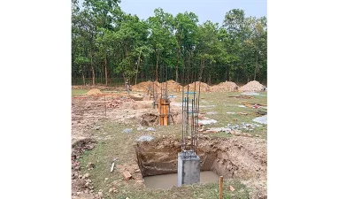 বনভূমিতে গাজীপুর সিটি কপোরেশনের আবর্জনা রাখার জন্য তৈরি হচ্ছে সেকেন্ডারি ট্রান্সফার স্টেশন (এসটিএস)
