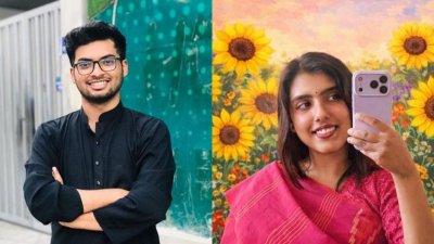 নিহত জামিল আহমেদ লিমন ও নাহিদা সুলতানা বৃষ্টি। ফাইল ছবি