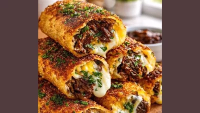 তাজা টপিংসহ চিজি বিফ টাকুইটোস