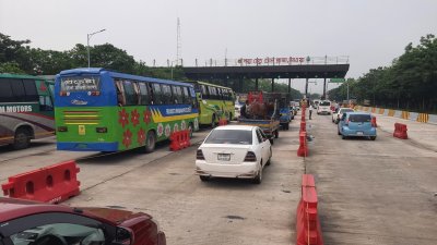 পদ্মা সেতুতে যানবাহন চলাচল