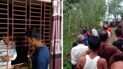 সোমবার রাত আড়াইটার দিকে উপজেলার পূর্ব বড়ভেওলা ইউনিয়নে এ ঘটনা ঘটে