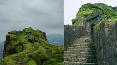 সাহিয়াদ্রি পর্বতমালায় অবস্থিত লোহাগড়। ছবি: এনডিটিভি