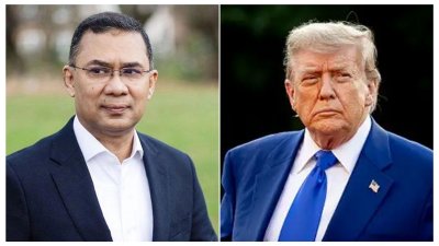 প্রধানমন্ত্রী তারেক রহমান ও মার্কিন প্রেসিডেন্ট ডোনাল্ড ট্রাম্প (বাংলা ট্রিবিউন কোলাজ)