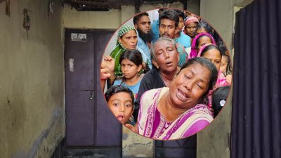 ময়মনসিংহ নগরীর রামকৃষ্ণ মিশন রোডের ভাড়া বাসায় হত্যাকাণ্ডের শিকার হন রাজিব আহমেদ রুবেল, তার স্বজনদের আহাজারি