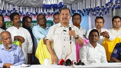শনিবার সকালে গৌরনদী উপজেলার নলচিড়া মাধ্যমিক বিদ্যালয়ের চারতলা একাডেমিক ভবনের ভিত্তিপ্রস্তর স্থাপন অনুষ্ঠানে বক্তব্য দেন তথ্য ও সম্প্রচারমন্ত্রী জহির উদ্দিন স্বপন