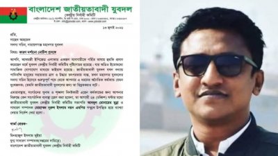 ‘তোর কোন বাপ আছে’ বলে ব্যবসায়ীকে হুমকি, যুবদল নেতাকে শোকজ