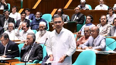 সংসদ অধিবেশনে প্রধানমন্ত্রী তারেক রহমান (ছবি: প্রধানমন্ত্রীর কার্যালয়)