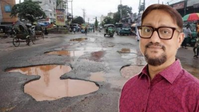 চট্টগ্রামে সড়কের গর্তে পড়ে গাড়ি নষ্ট হওয়ায় ক্ষতিপূরণ দিতে মেয়রকে আইনি নোটিশ