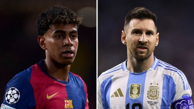 লামিন ইয়ামাল ও লিওনেল মেসি। ফাইল ছবি