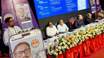 শনিবার সকালে অনুষ্ঠানে বক্তব্য দিচ্ছেন চট্টগ্রাম সিটি করপোরেশনের মেয়র শাহাদাত হোসেন