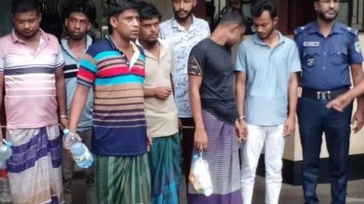 মামলার পর ছয় জনকে গ্রেফতার করেছে পুলিশ