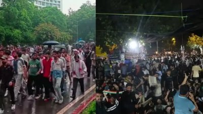 আবারও যন্তর মন্তরে বিক্ষোভ শুরু করেছে ককরোচ জনতা পার্টি (সিজেপি)। ছবি: উইয়ন নিউজ