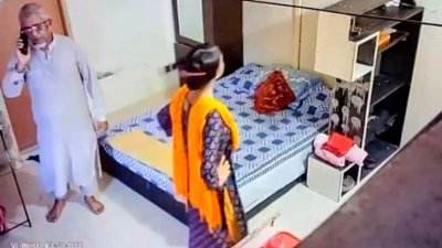 জামায়াত এমপি গাজী নজরুল ইসলামের ছড়িয়ে পড়া ভিডিও থেকে নেওয়া ছবি