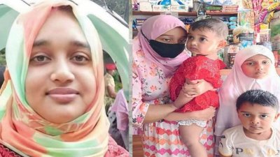 নিহত সহকারী অধ্যাপক আসমা সাদিয়া ও তার চার সন্তান