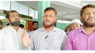 রাবি অফিসার্স ফোরামের সংবাদ সম্মেলন