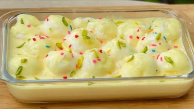 ডিম ও দুধের স্নো-বল। ছবি: সংগৃহীত।