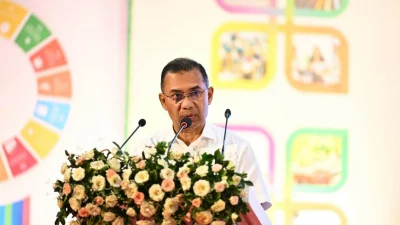 রাজধানীর চীন মৈত্রী সম্মেলন কেন্দ্রে এসডিজি ভিলেজ পাইলট প্রোগ্রামের আওতায় তিনটি এসডিজি গ্রামের উদ্বোধন অনুষ্ঠানে প্রধানমন্ত্রী