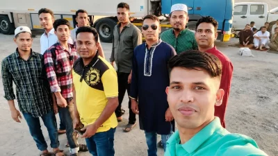 সৌদি আরবে আগুনে পুড়ে যাওয়া বাংলাদেশিদের একাংশ