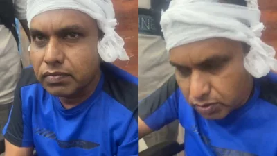 আহত খাদ্য কর্মকর্তা অনিন্দ্য কুমার দাস