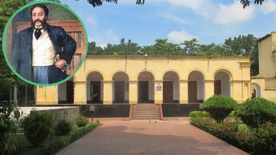 মাইকেল মধুসূদন দত্তের জন্মভিটা সাগরদাঁড়ি। ছবি: বাংলা ট্রিবিউন কোলাজ।