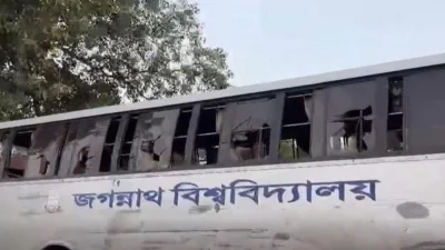 ‘কালীগঙ্গা’ বাসে হামলার ঘটনা ঘটেছে