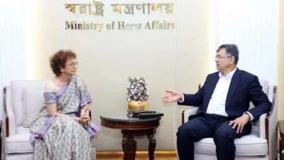 স্বরাষ্ট্রমন্ত্রীর সঙ্গে জাতিসংঘে বাংলাদেশের নবনিযুক্ত স্থায়ী প্রতিনিধির সাক্ষাৎ