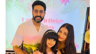 অভিষেক ও ঐশ্বরিয়ার সঙ্গে কন্যা আরাধ্যা। ছবি: সংগৃহীত