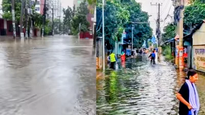 প্রবল বৃষ্টিতে চট্টগ্রামে জলাবদ্ধতা