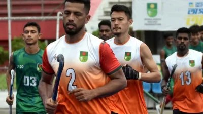 জাতীয় হকি দলের খেলোয়াররা
