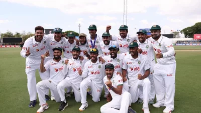 অস্ট্রেলিয়াকে হারানো বাংলাদেশ টেস্ট ক্রিকেট দল
