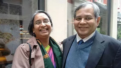 দীপু মনি ও তার স্বামী তৌফীক নাওয়াজ (ছবি: সংগৃহীত)