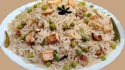 পনির পোলাও। ছবি: সংগৃহীত