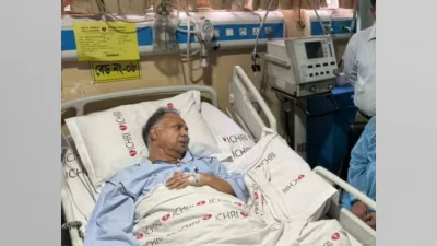 ইকবাল হাসান মাহমুদ টুকু হাসপাতালে চিকিৎসাধীন (ফাইল ছবি)