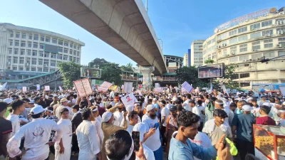 শাহবাগে বিক্ষোভ
